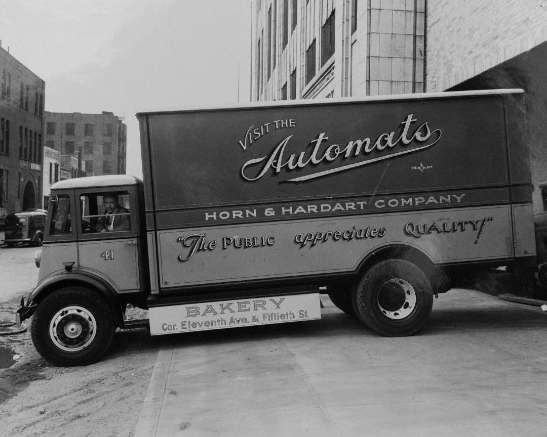 A Horn and Hardart Delivery Truck