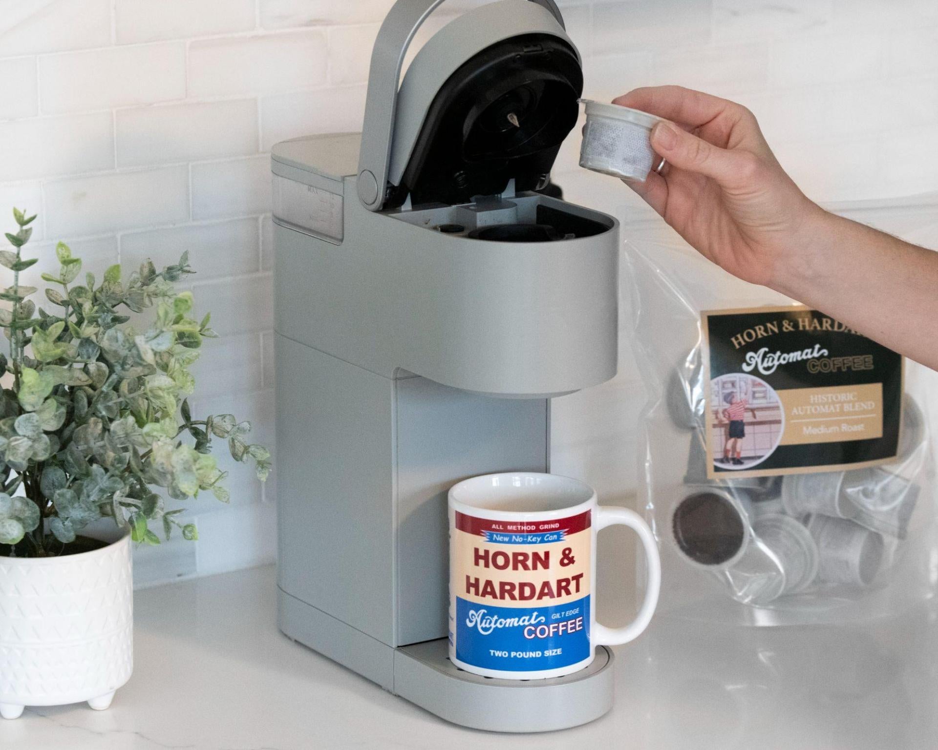 Horn and Hardart Coffee Pods and Mug