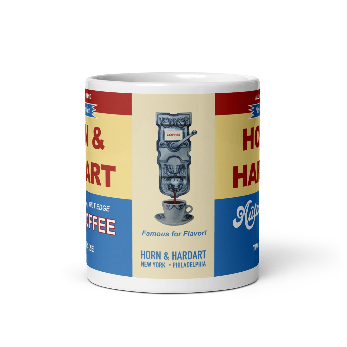 Horn & Hardart All Method Grind Coffee Mug. With dolphin spout.